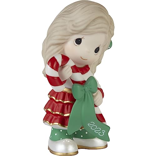 Sweet Christmas Wishes 2023 Dated Bisque Porcelain Figurine