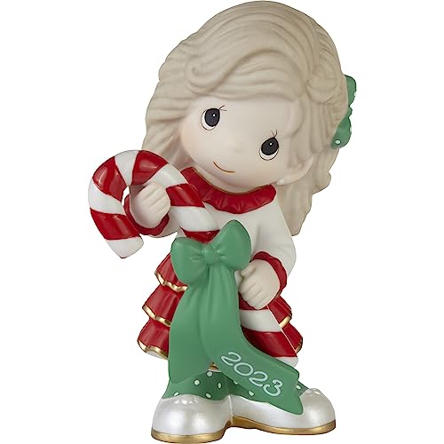 Sweet Christmas Wishes 2023 Dated Bisque Porcelain Figurine