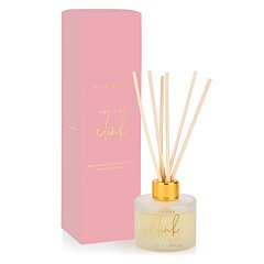 Sweet Papaya And Hibiscus Flower 'Pop Fizz Clink' Sentiment Reed Diffuser, 3.4 fl. oz
