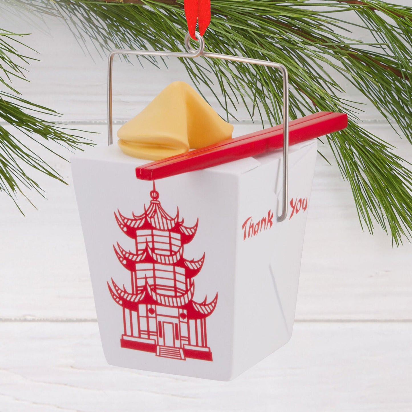 Takeout Food Box Hallmark Ornament