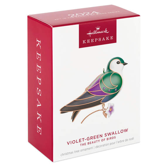 The Beauty of Birds #20 Violet-Green Swallow 2024 Keepsake Ornament