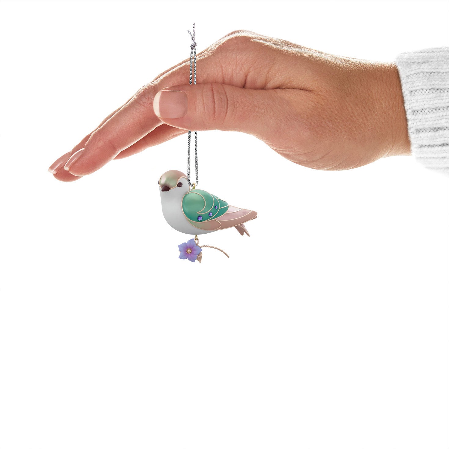 The Beauty of Birds Lady Violet-Green Swallow 2024 Keepsake Ornament