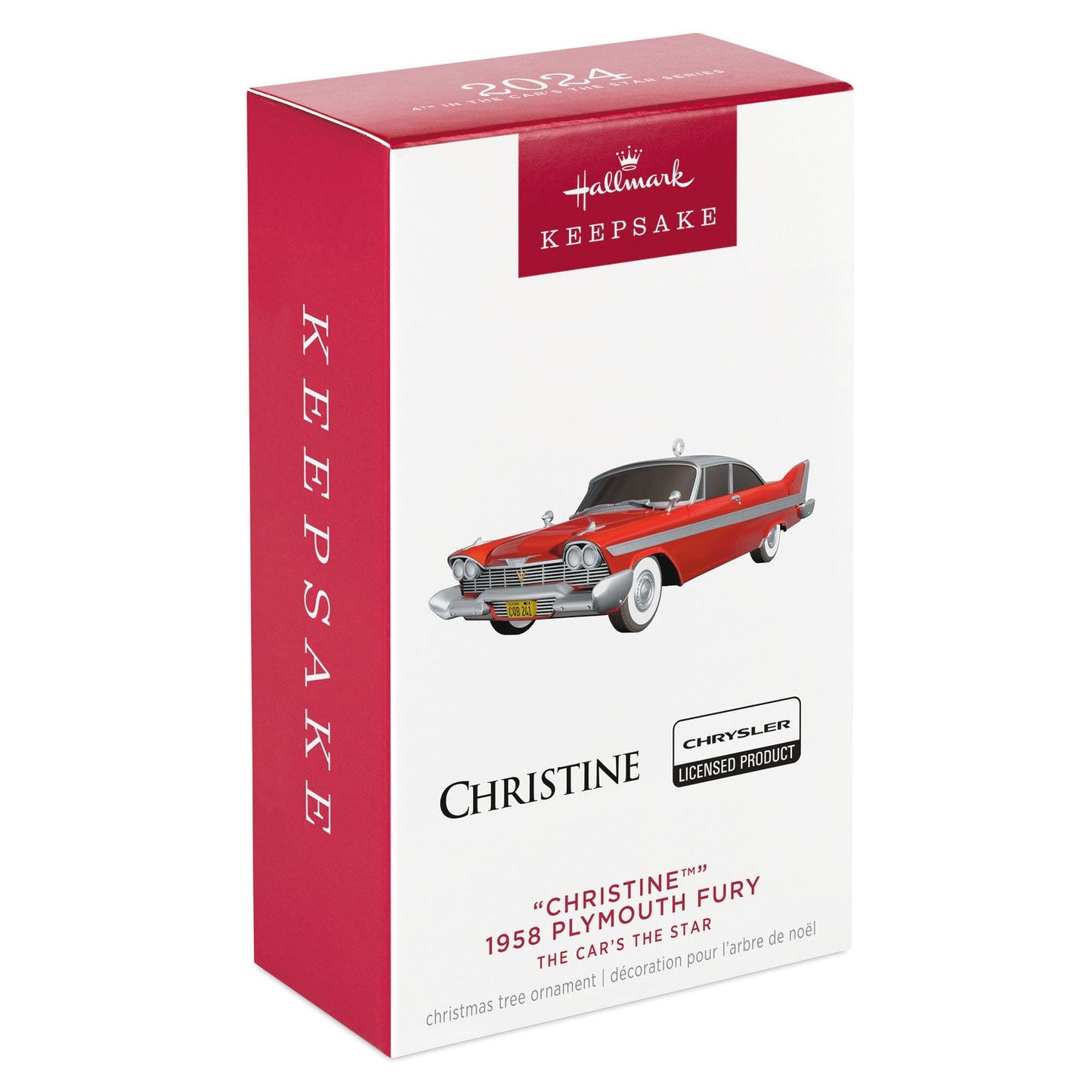 The Car's the Star Christine 1958 Plymouth Fury Metal 2024 Keepsake Ornament