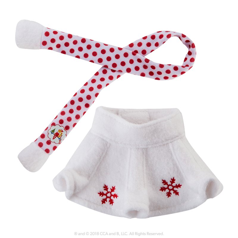 The Elf on the Shelf - Claus Couture Collection® Snowflake Skirt & Scarf