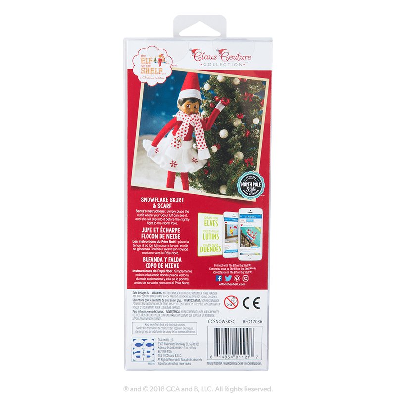 The Elf on the Shelf - Claus Couture Collection® Snowflake Skirt & Scarf