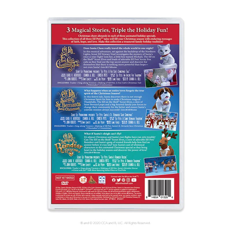 The Elf on The Shelf - Elf Pets® Tri - Pack DVD