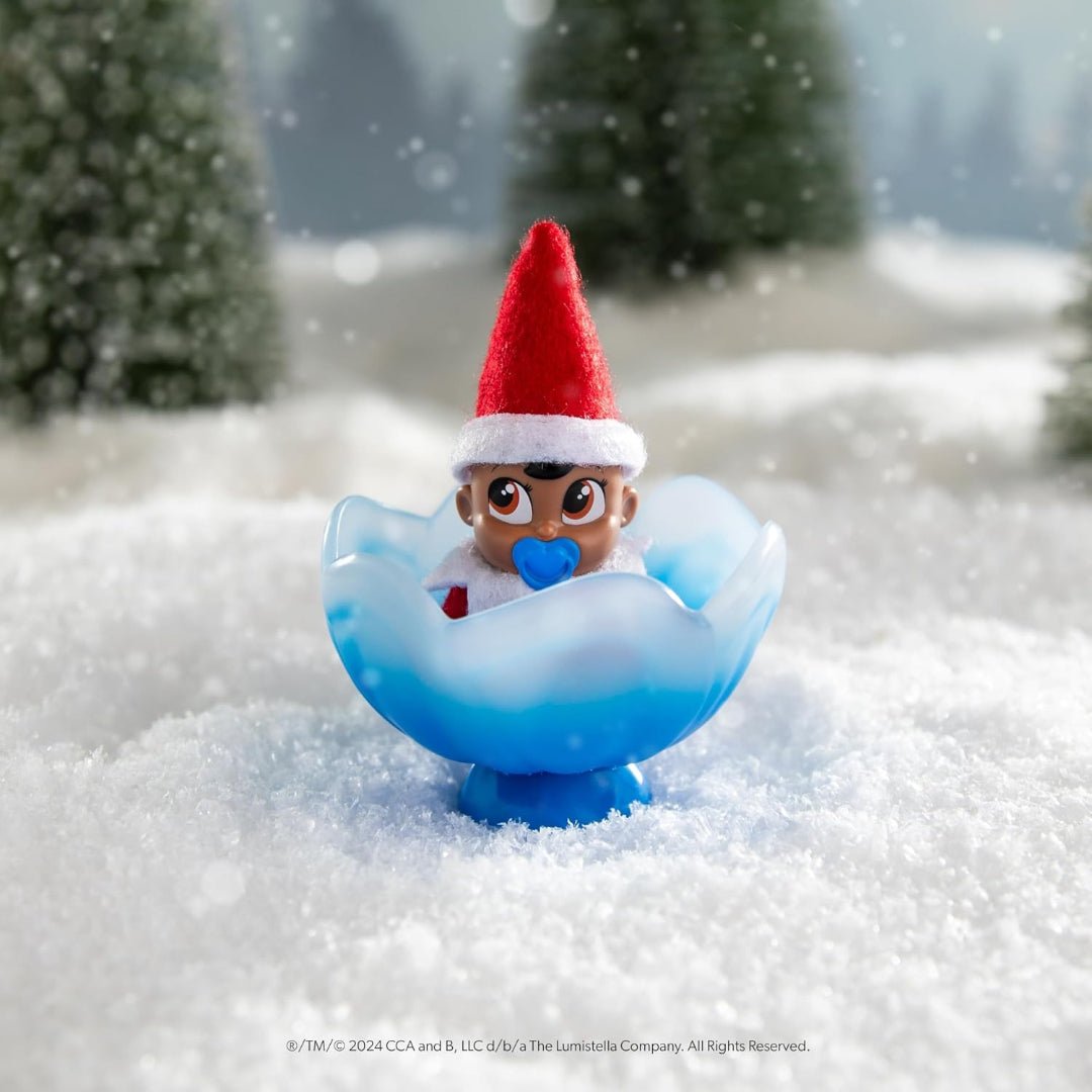 The Elf on the Shelf Frost Pips Mini Blooms Elf Baby Boy with Brown Eyes