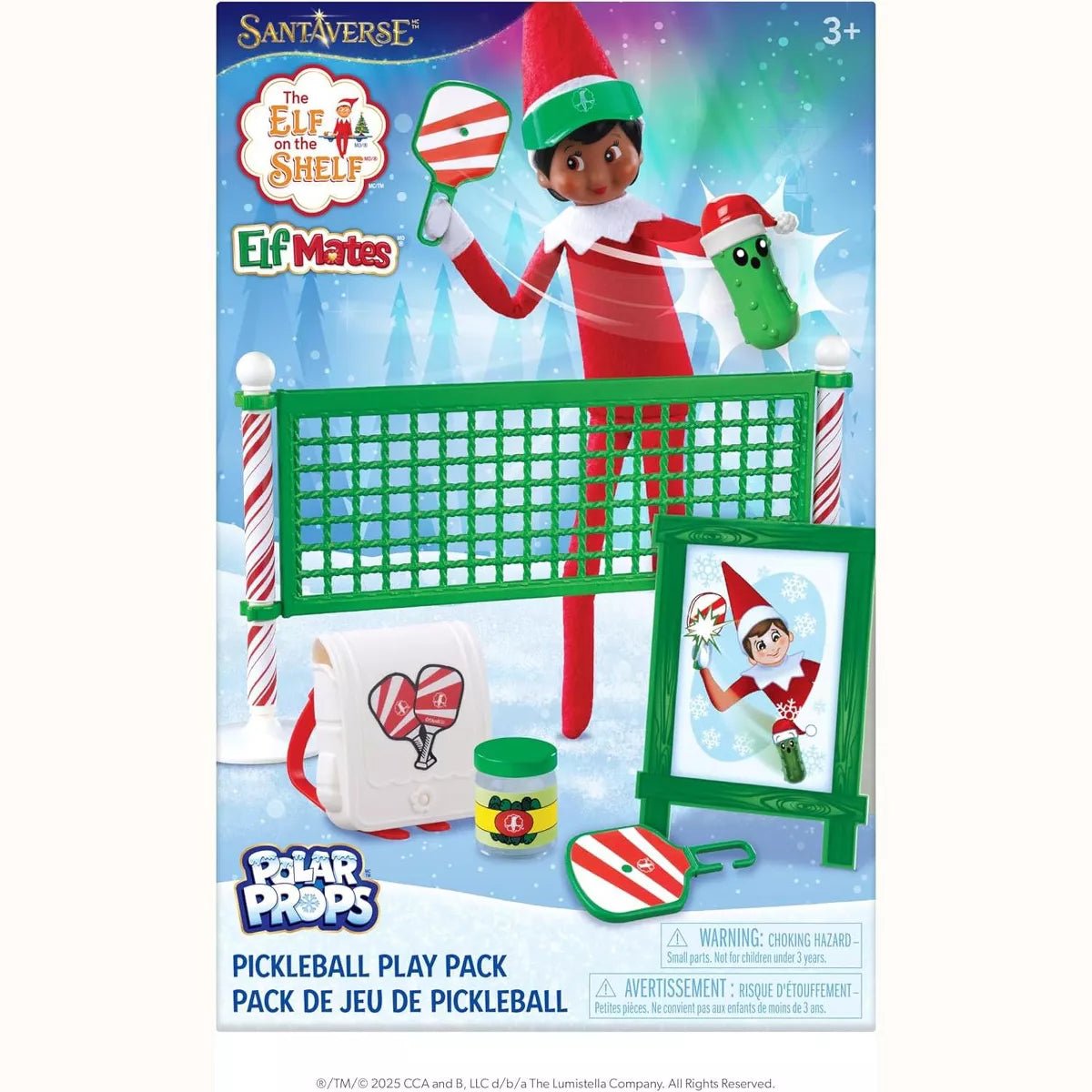 The Elf on the Shelf Polar Props Pickleball Play Set