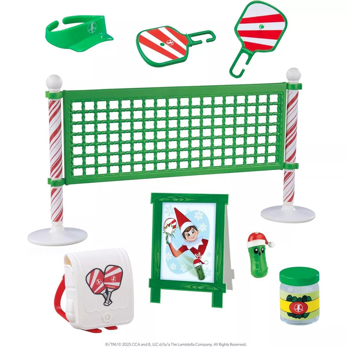 The Elf on the Shelf Polar Props Pickleball Play Set