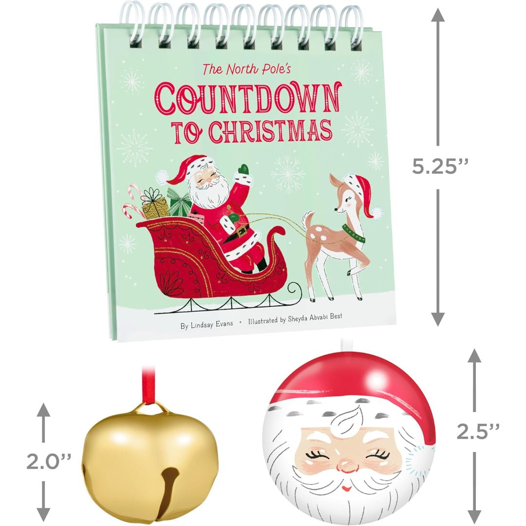 The North Pole's Countdown to Christmas Ornament and Book Set 2025 Keepsake