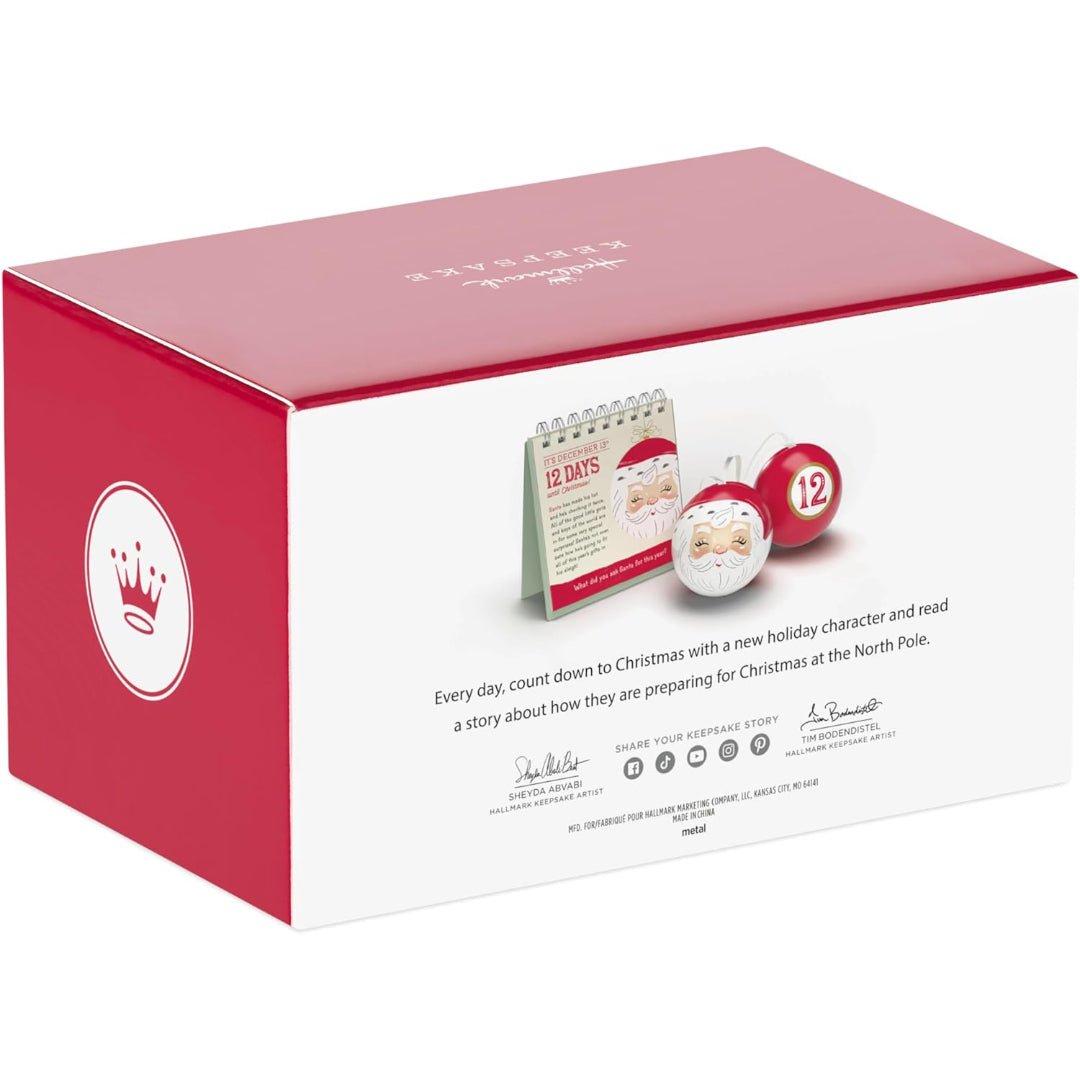 The North Pole's Countdown to Christmas Ornament and Book Set 2025 Keepsake
