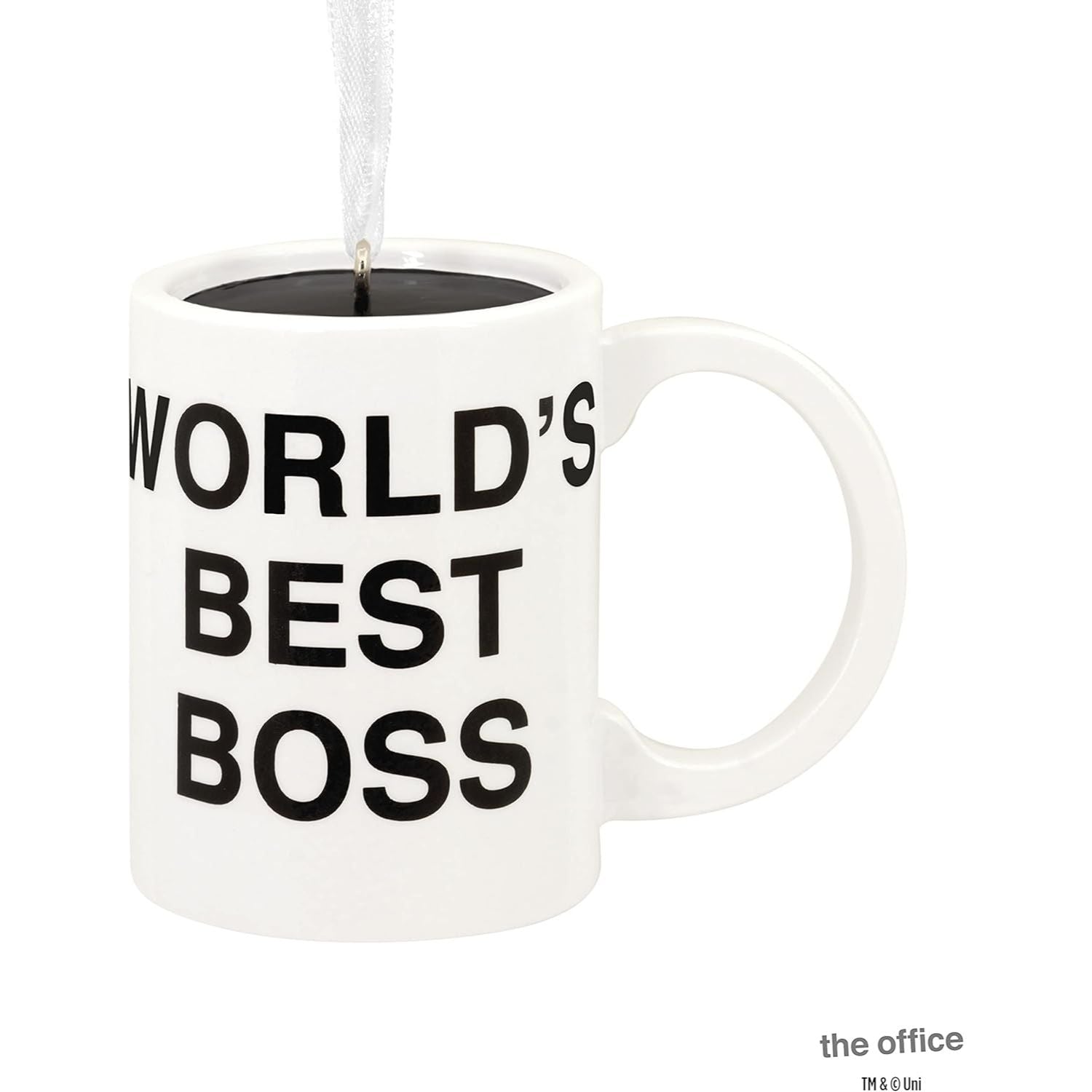 The Office World's Best Boss Coffee Mug Hallmark Ornament