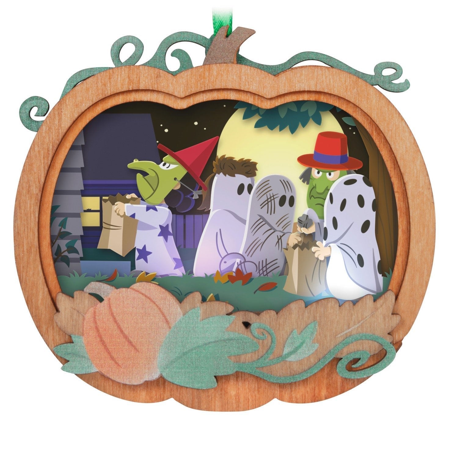 The Peanuts Gang It's the Great Pumpkin, Charlie Brown Papercraft 2024 Keepsake Ornament