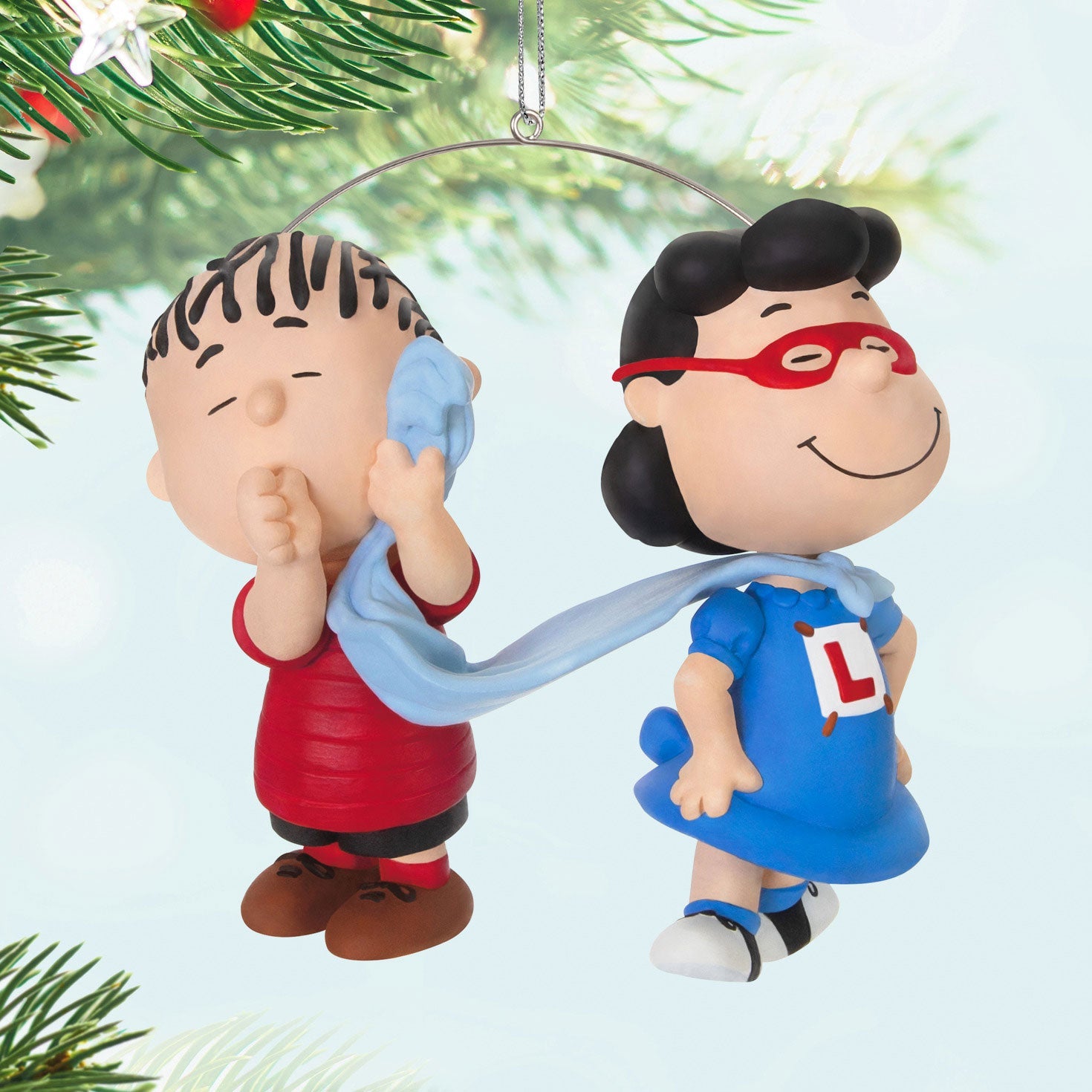 The Peanuts Gang Super Lucy and Linus 2024 Keepsake Ornament