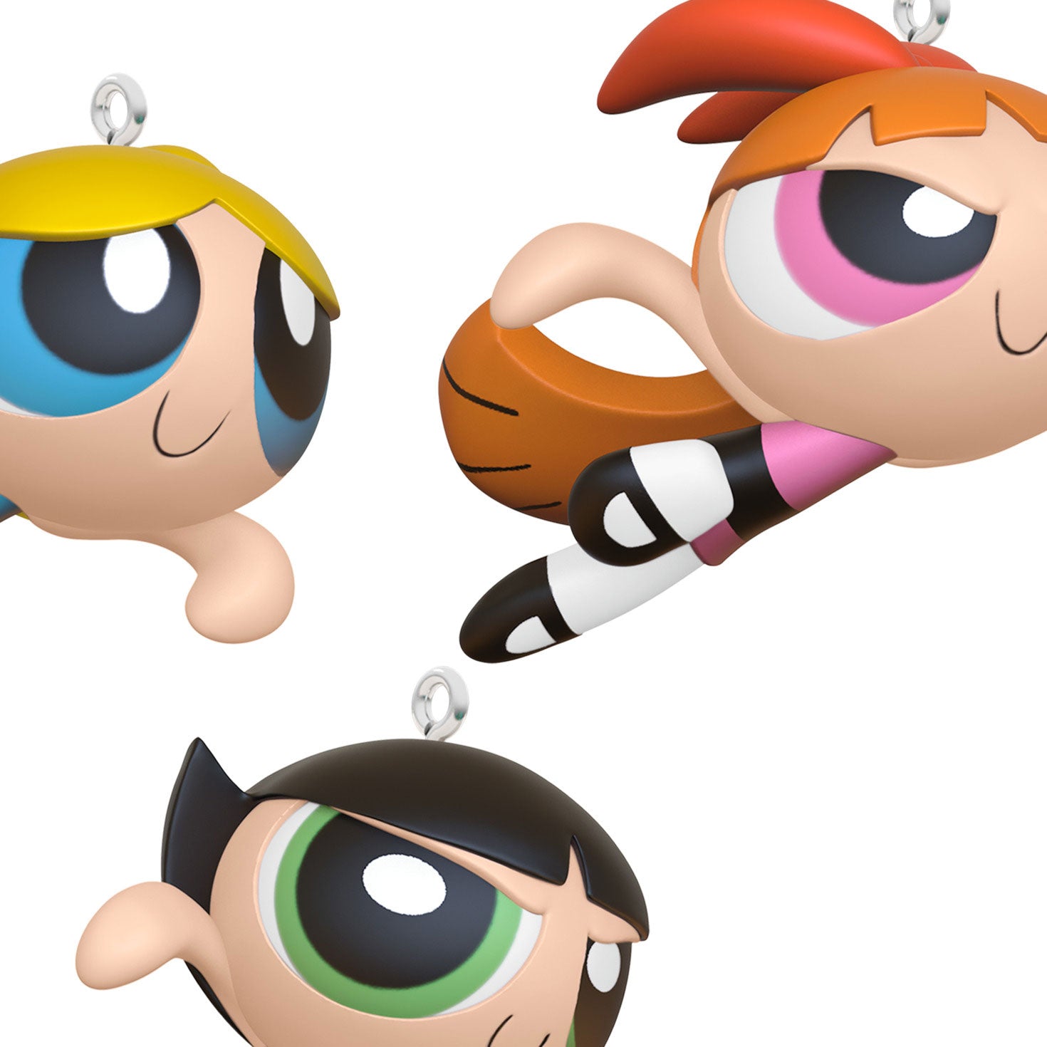 The Powerpuff Girls Blossom, Bubbles and Buttercup 2024 Keepsake Ornaments, Set of 3