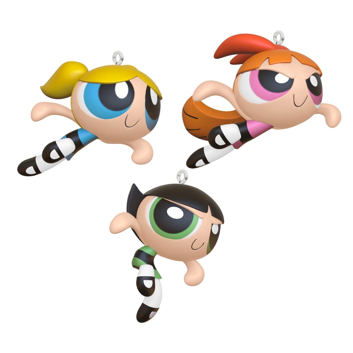 The Powerpuff Girls Blossom, Bubbles and Buttercup 2024 Keepsake Ornaments, Set of 3