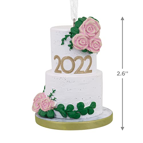 Tiered Wedding Cake Dated 2022 Tree Trimmer Ornament