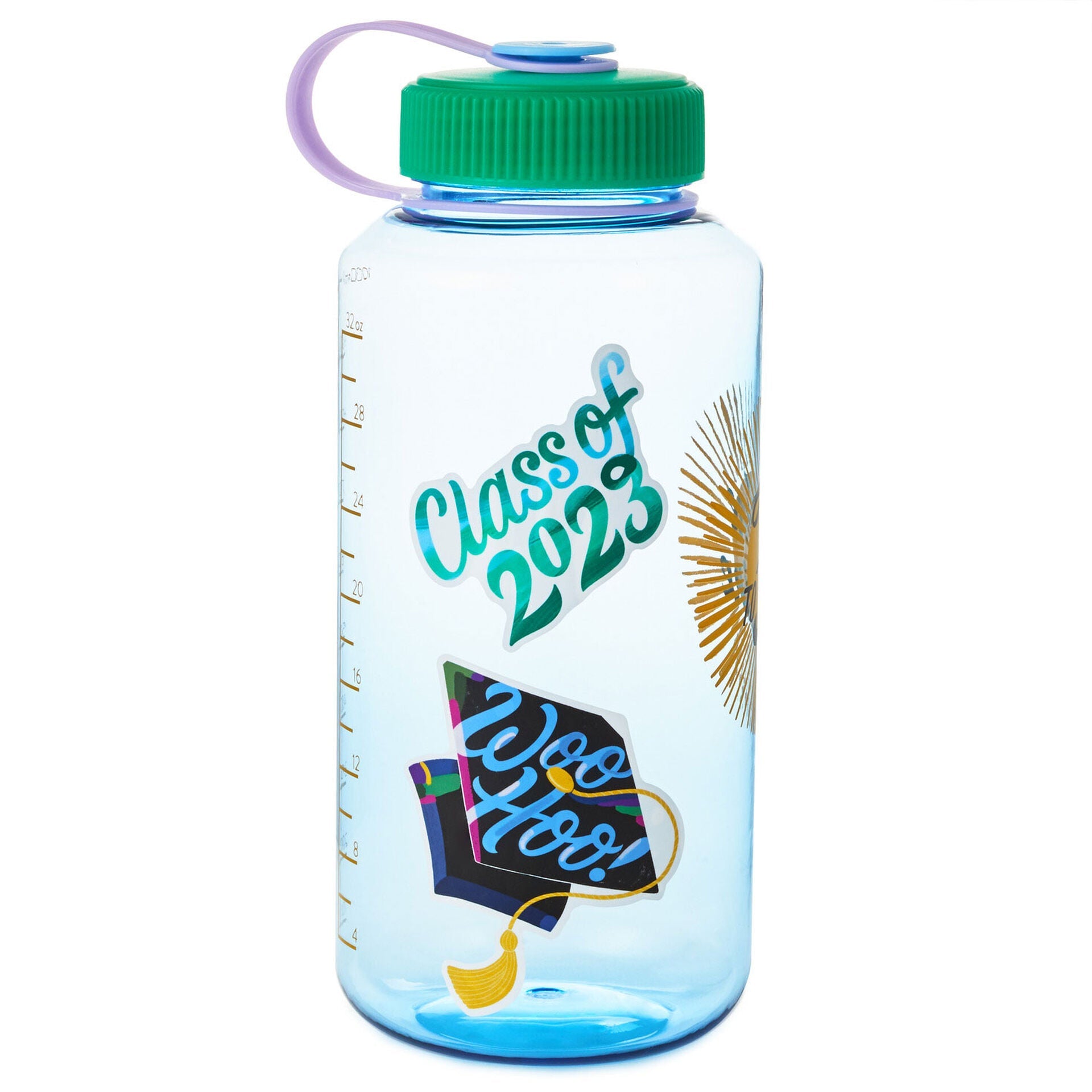 Time to Shine Water Bottle With Stickers, 32 oz.