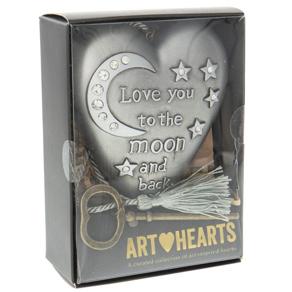 To The Moon Art Heart