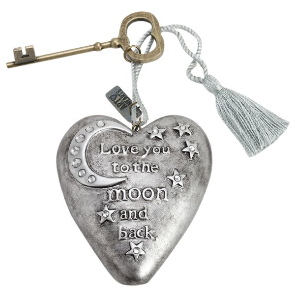To The Moon Art Heart