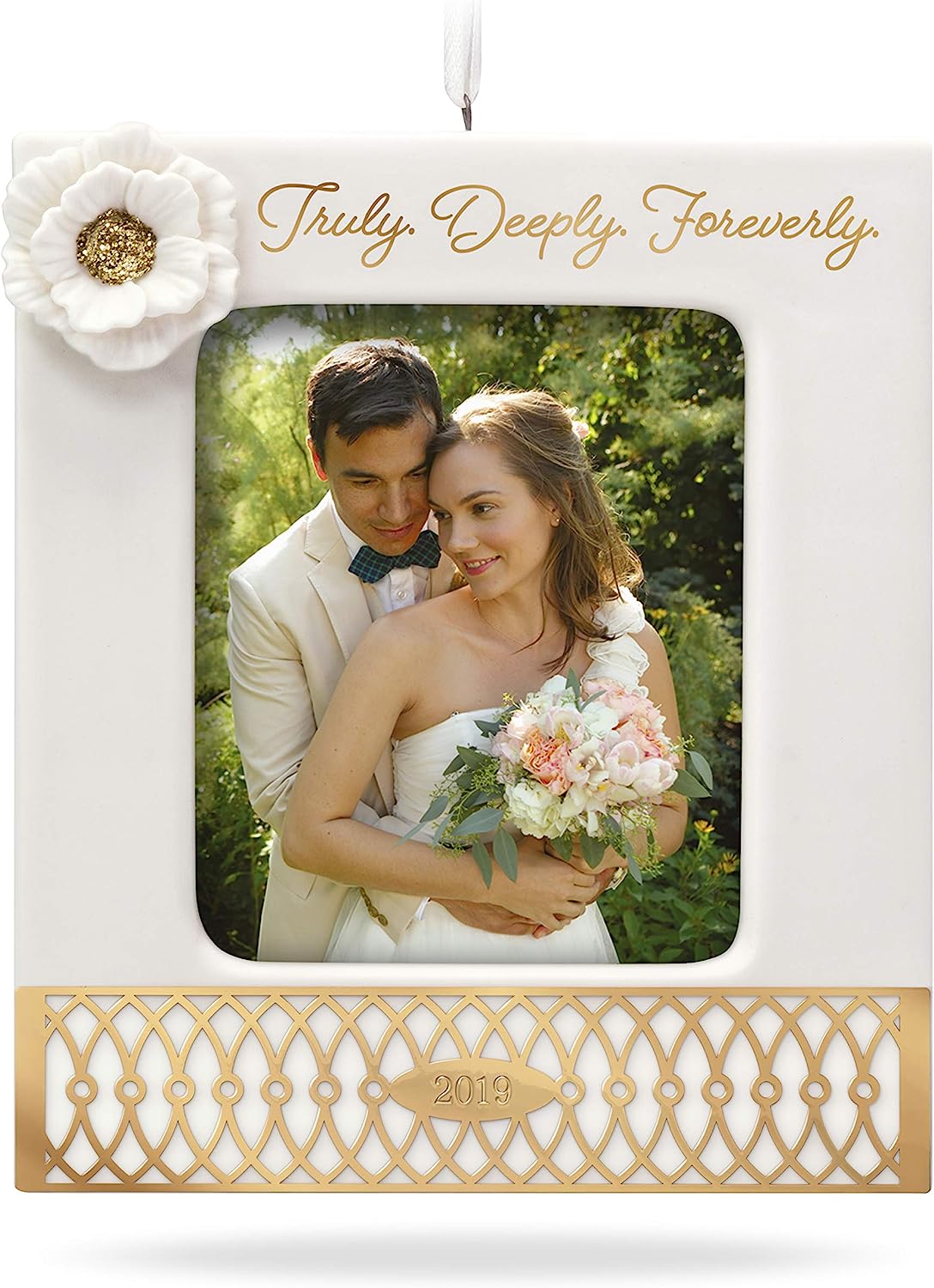 Truly. Deeply. Forever., Porcelain, 2019 Keepsake Photo Ornament