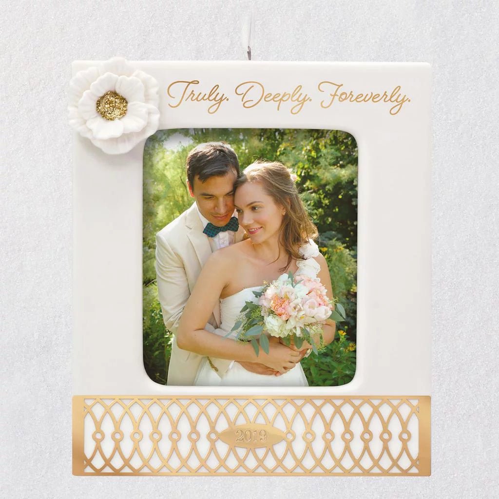 Truly. Deeply. Forever., Porcelain, 2019 Keepsake Photo Ornament