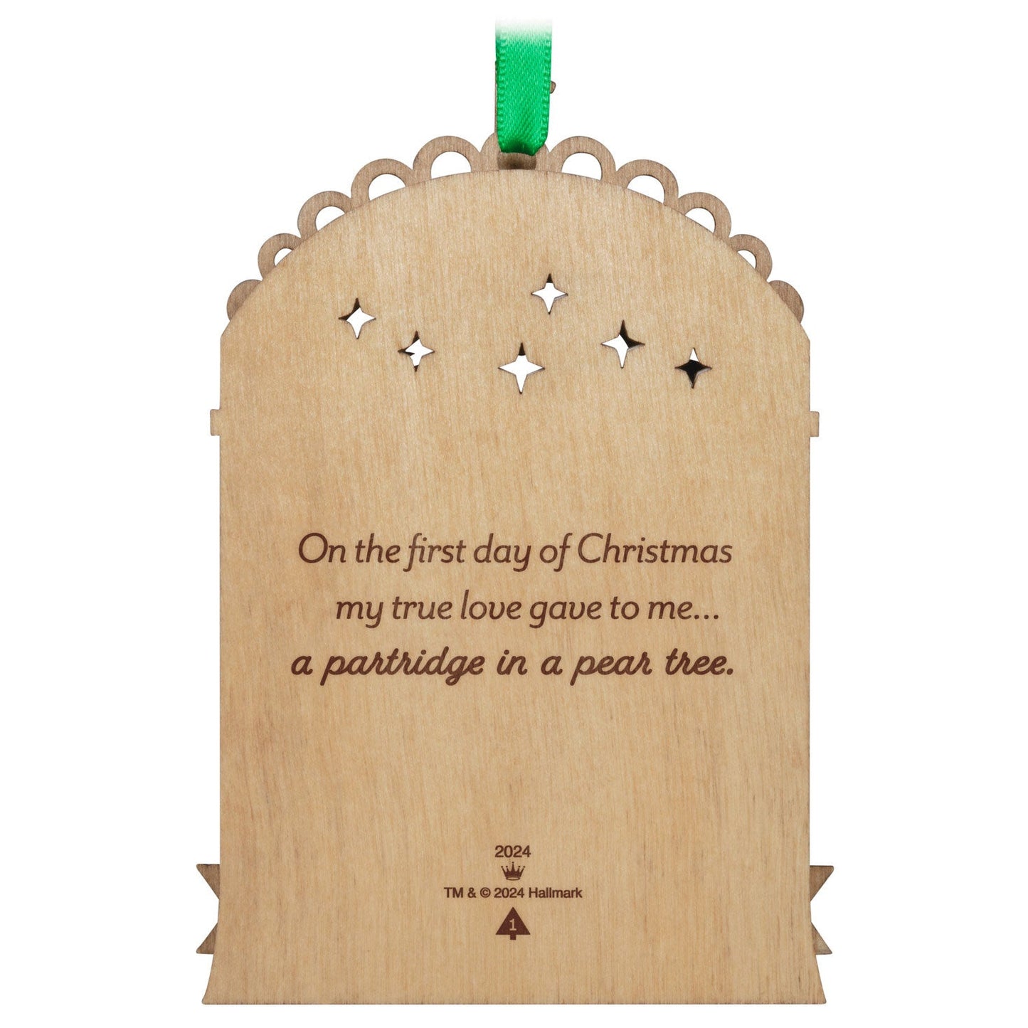 Twelve Days of Christmas #1 Partridge in a Pear Tree 2024 Keepsake Ornament