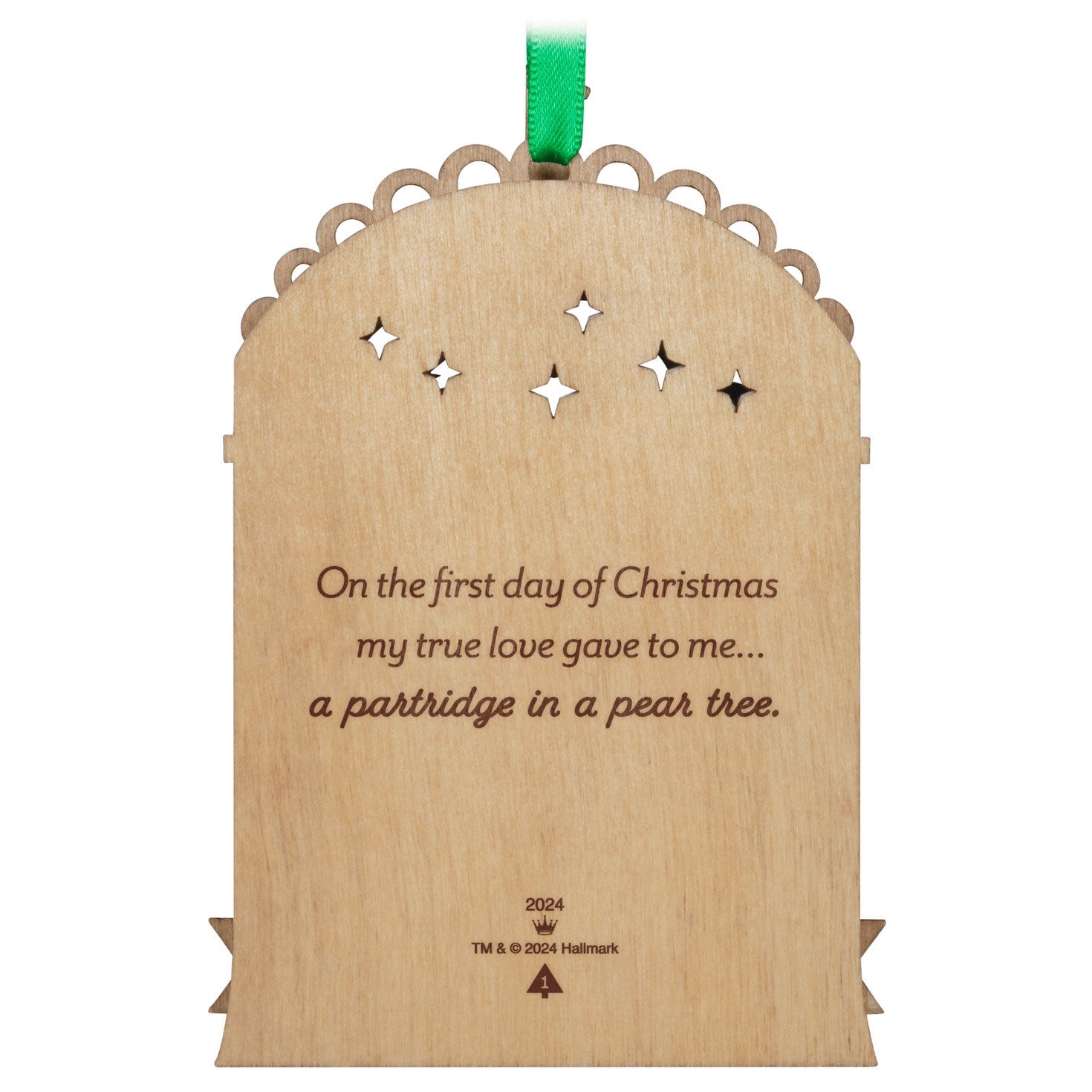 Twelve Days of Christmas #1 Partridge in a Pear Tree 2024 Keepsake Ornament