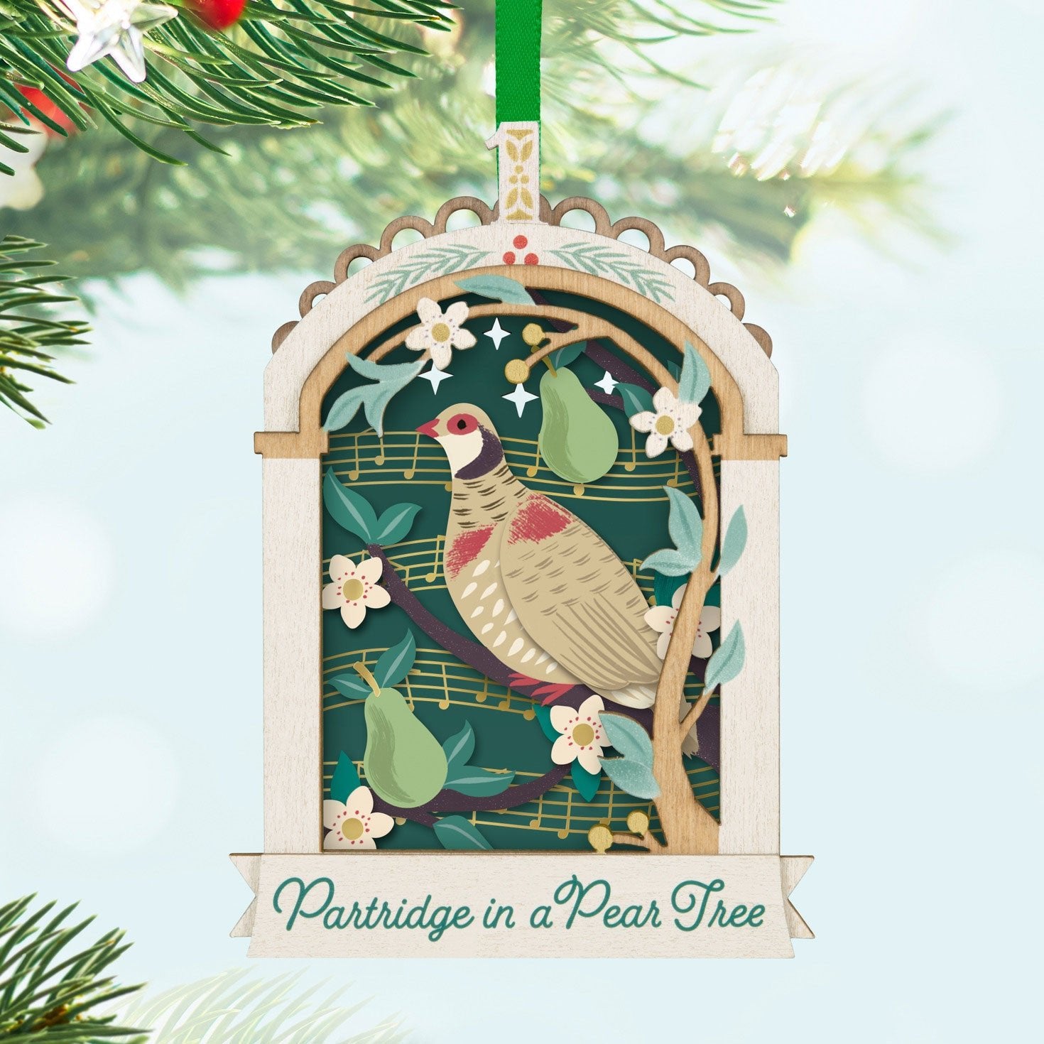 Twelve Days of Christmas #1 Partridge in a Pear Tree 2024 Keepsake Ornament