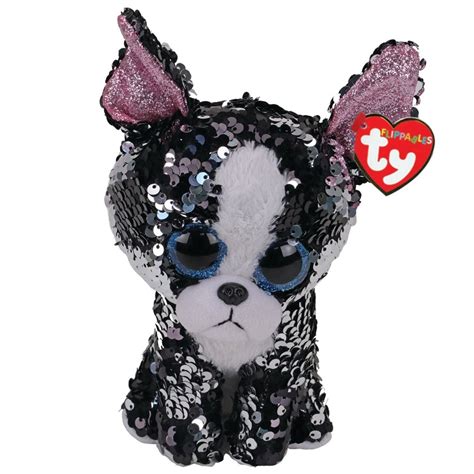 Ty Beanie Boos Flippables Portia the Dog, 6" H