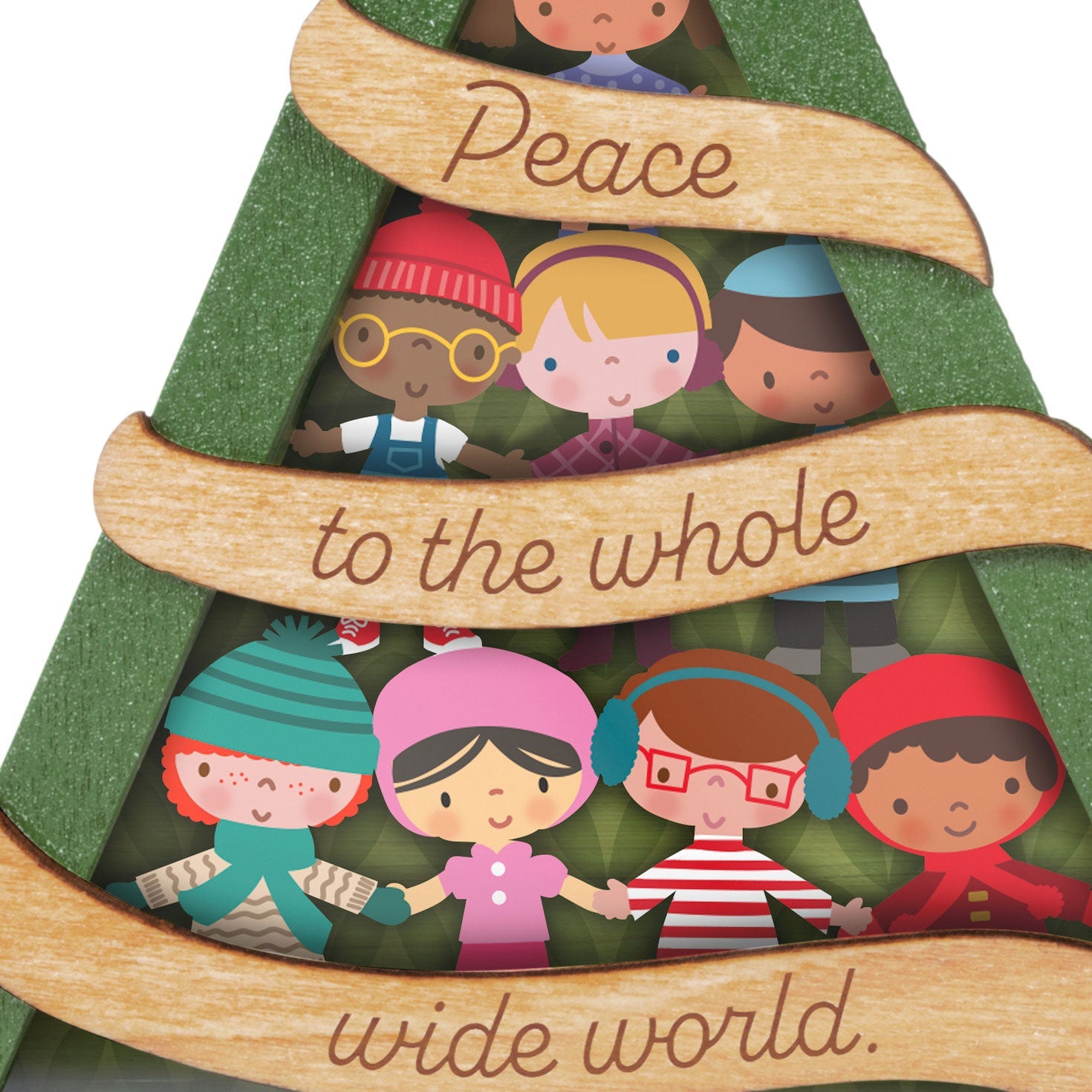 UNICEF Peace to the World Papercraft 2024 Keepsake Ornament