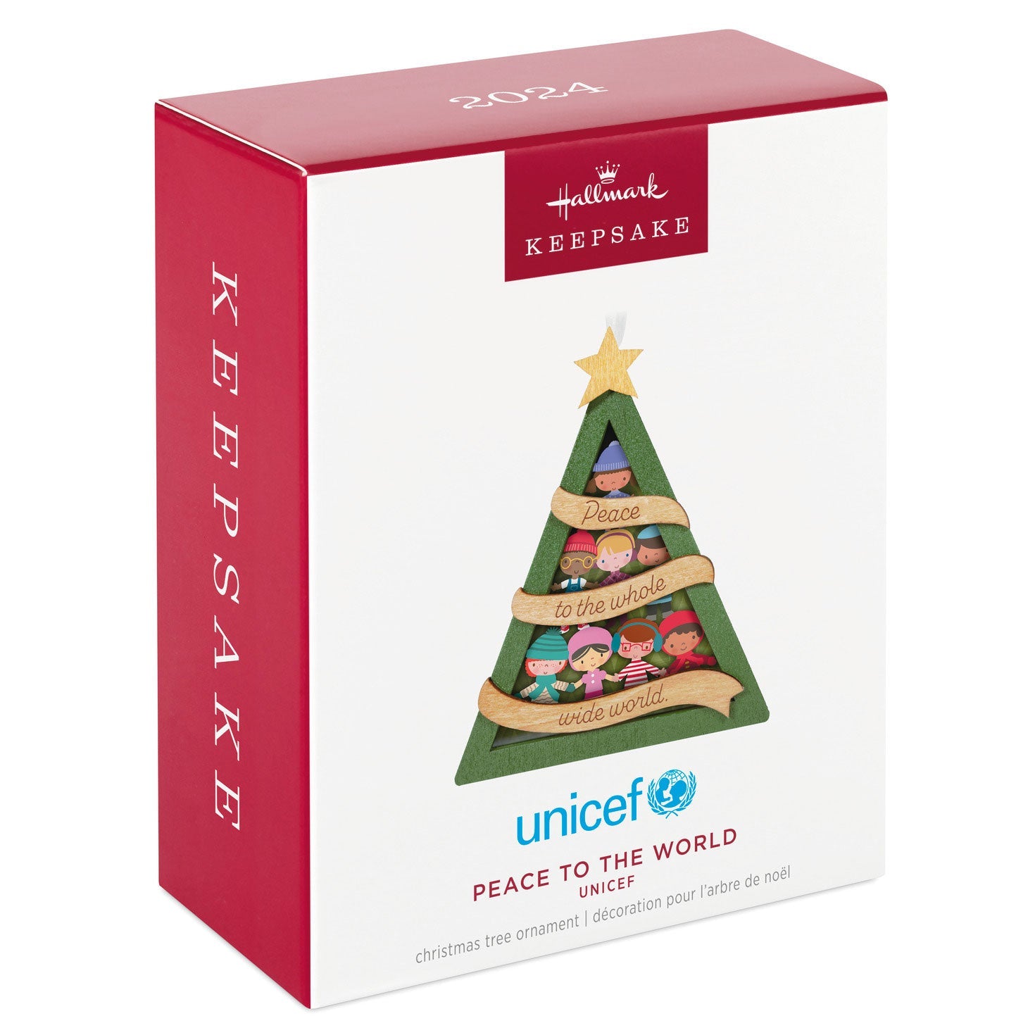 UNICEF Peace to the World Papercraft 2024 Keepsake Ornament