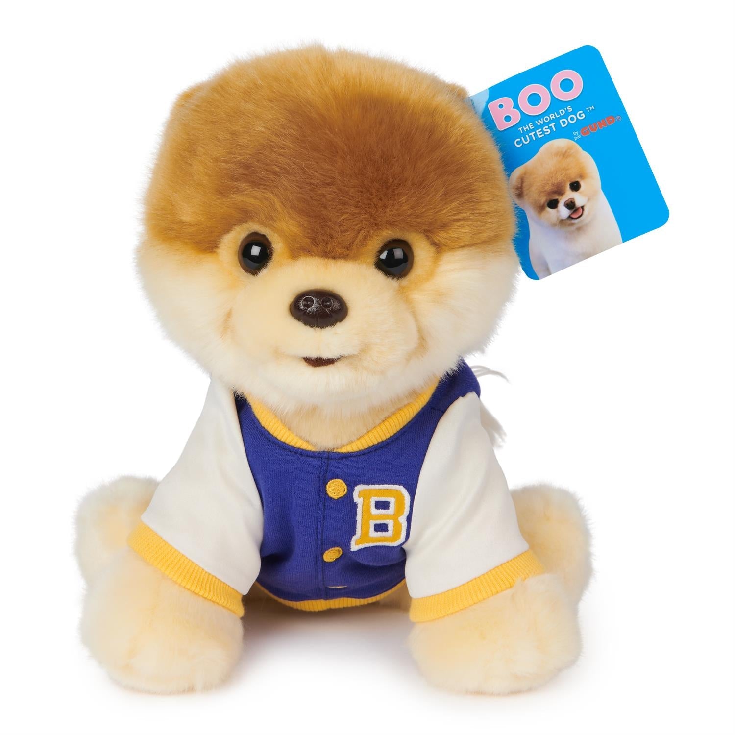 Varsity Jacket Boo Stuffed Animal Plush, 9"