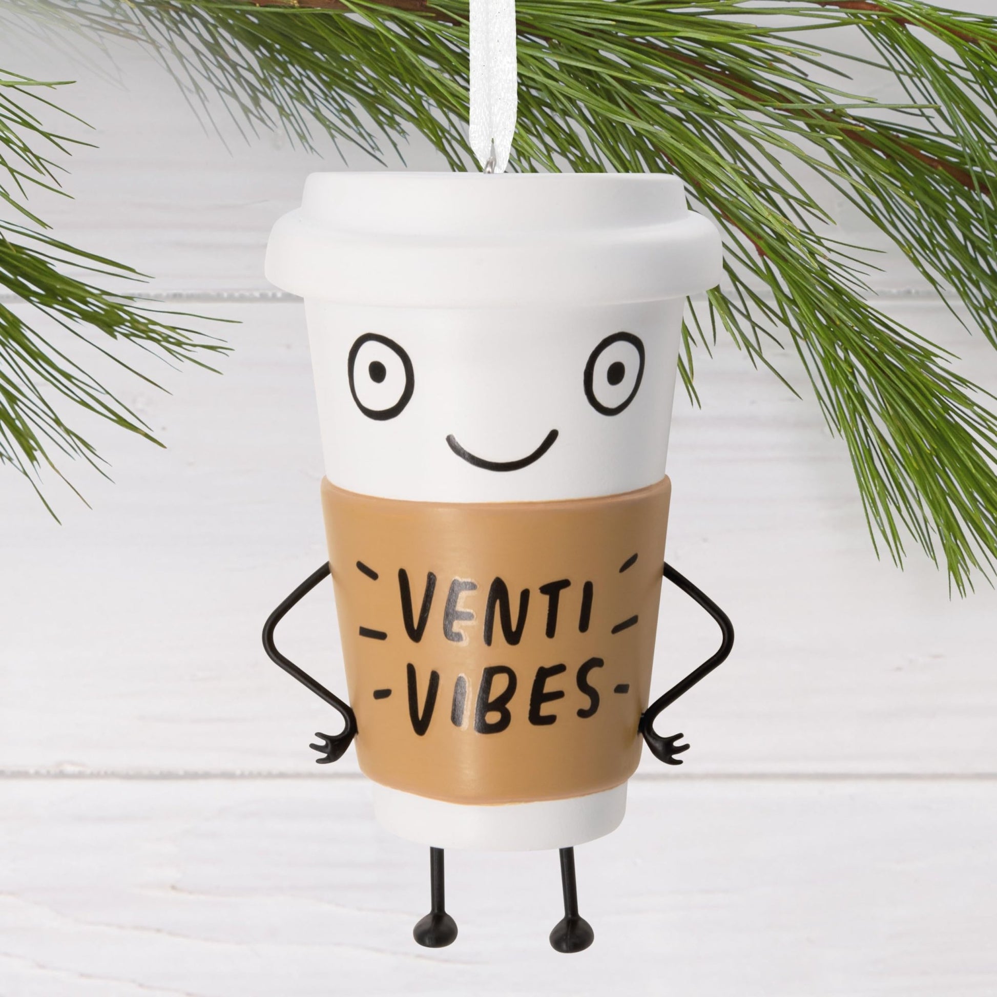 Venti Vibes Coffee Cup Hallmark Shoebox Ornament