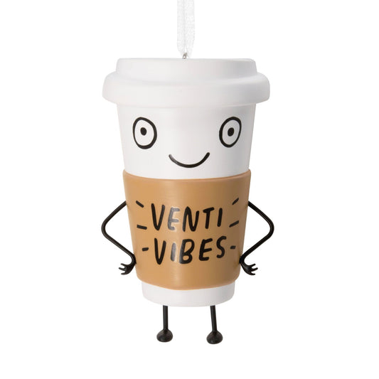 Venti Vibes Coffee Cup Hallmark Shoebox Ornament