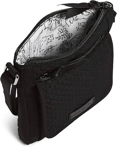 Vera Bradley Women's Microfiber RFID Mini Hipster Classic Black