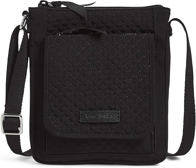 Vera Bradley Women's Microfiber RFID Mini Hipster Classic Black