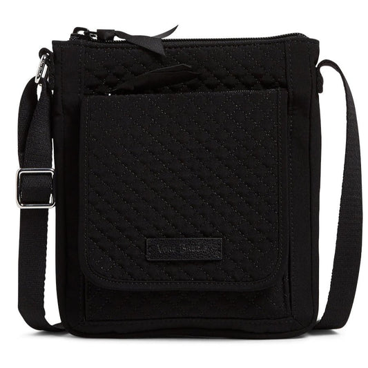 Vera Bradley Women's Microfiber RFID Mini Hipster Classic Black