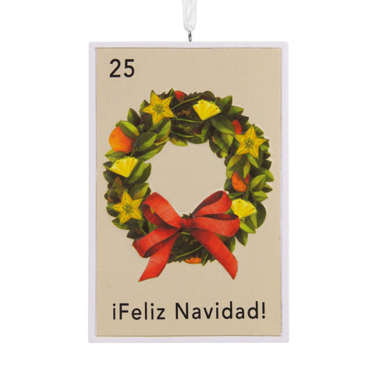 Vida Feliz Navidad Stamp Hallmark Ornament