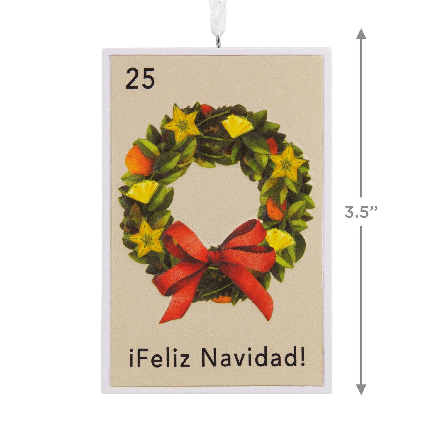 Vida Feliz Navidad Stamp Hallmark Ornament