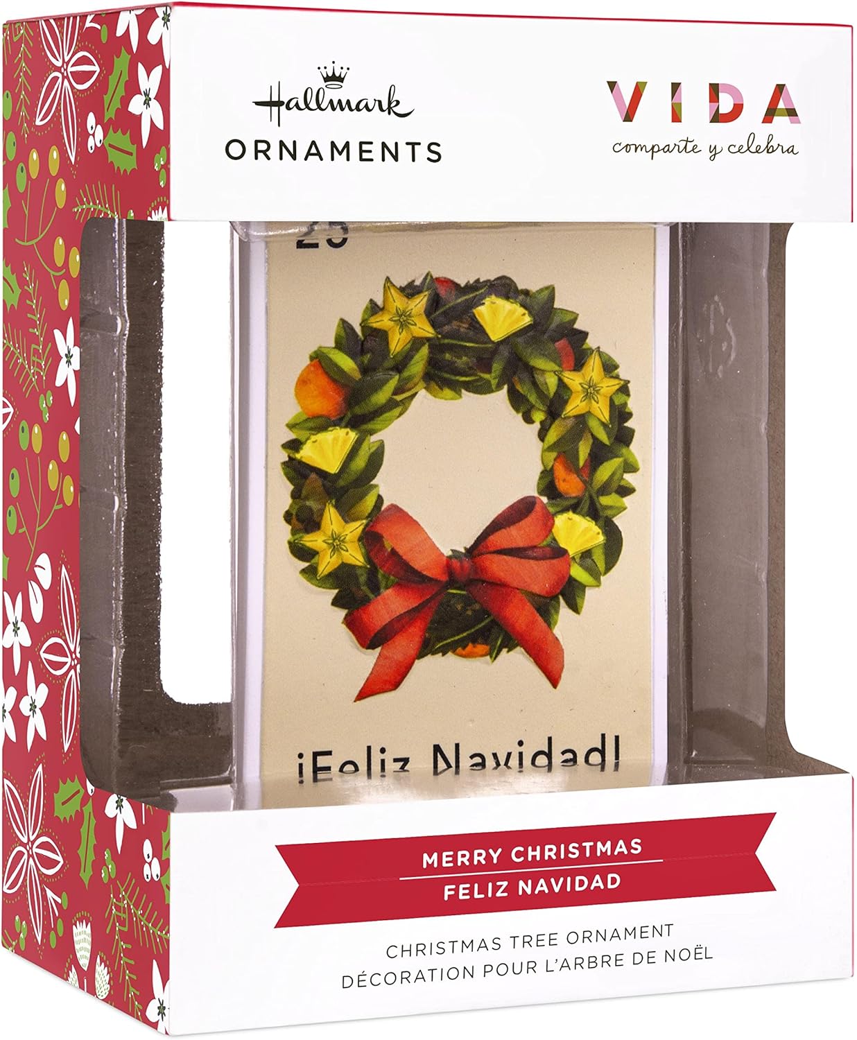 Vida Feliz Navidad Stamp Hallmark Ornament