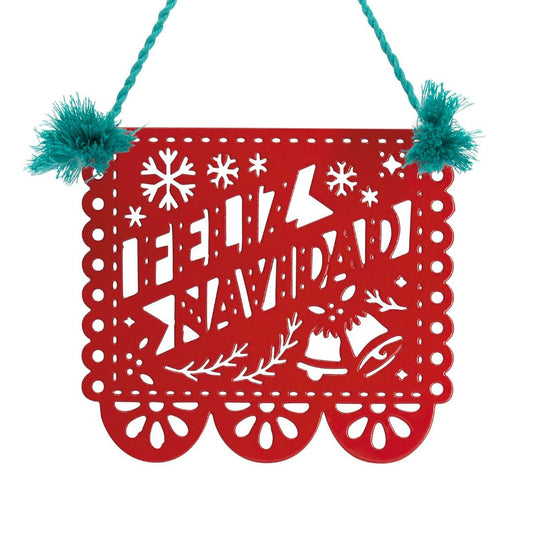 Vida Papel Picado Hallmark Ornament, Metal