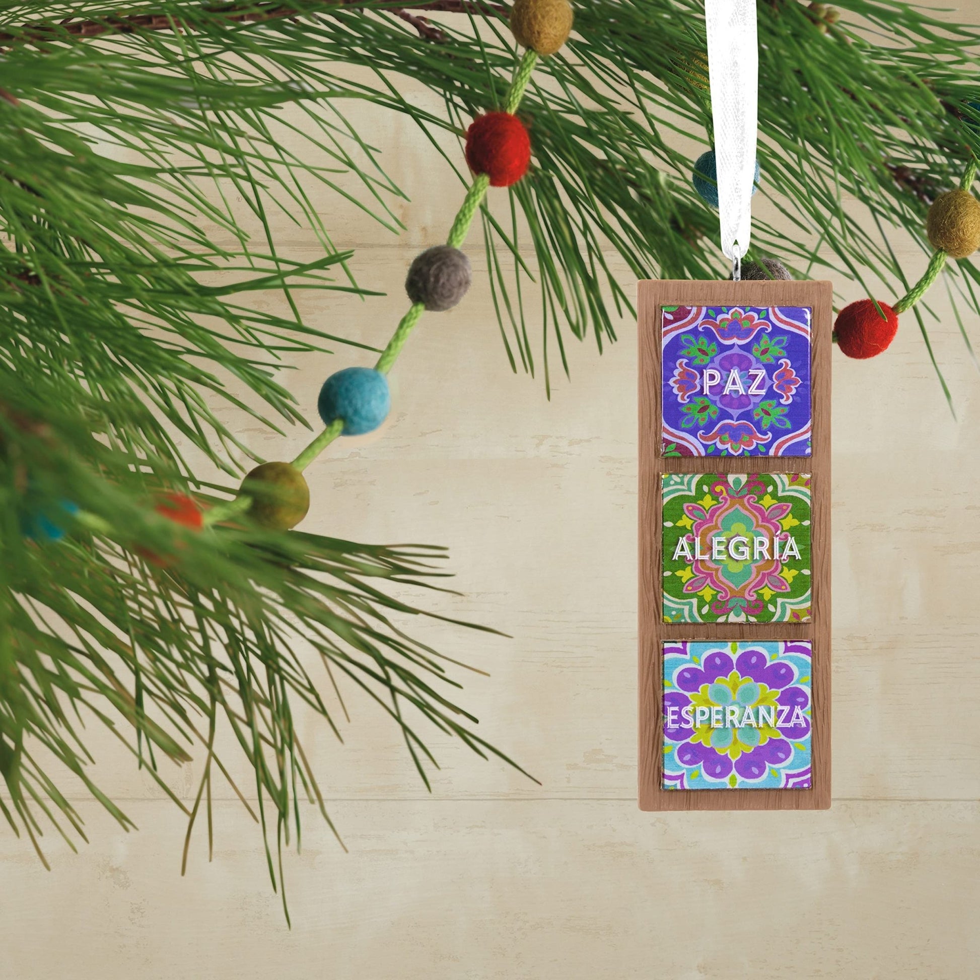 Vida Peace Tiles Hallmark Ornament