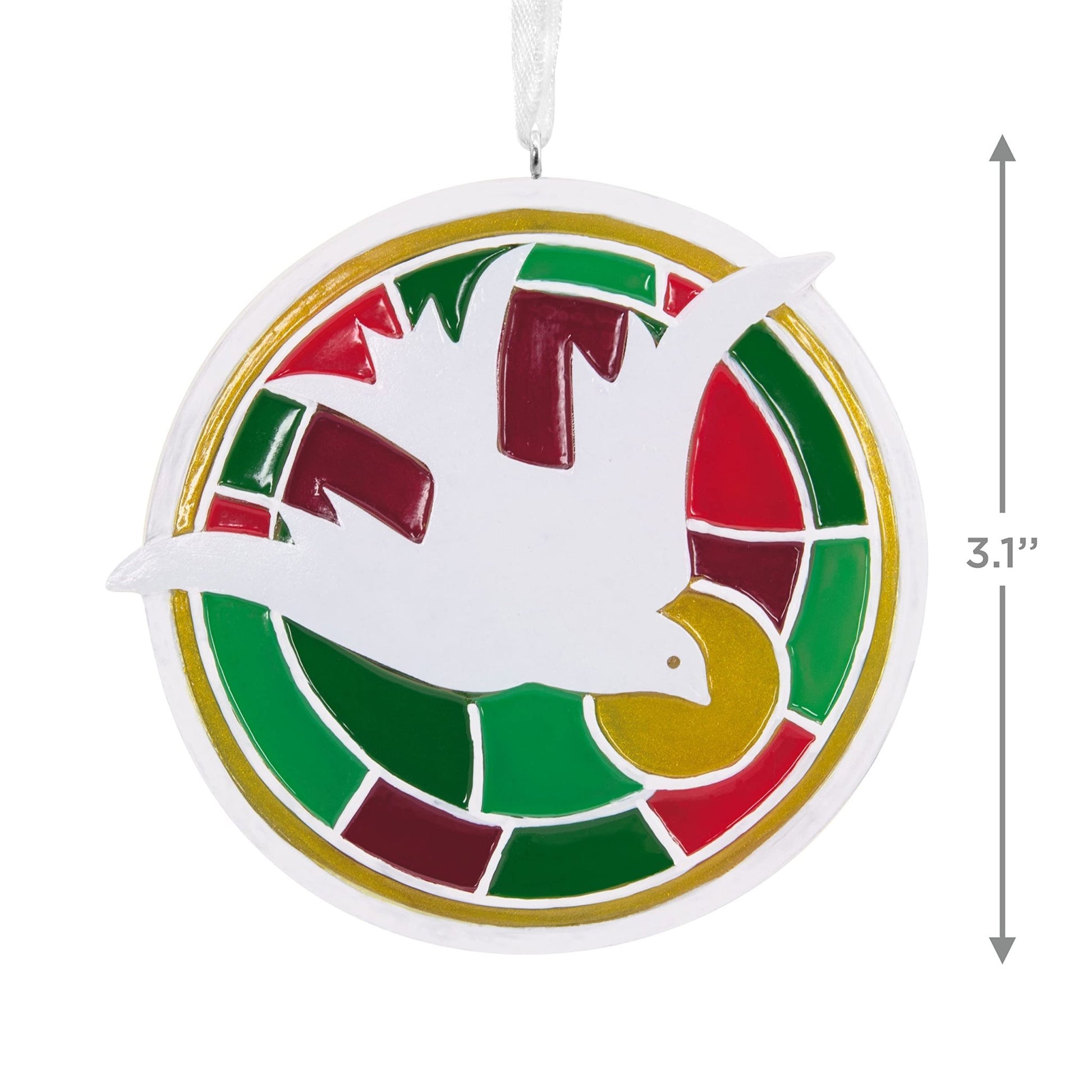 Vida Stained Glass Dove Hallmark Ornament