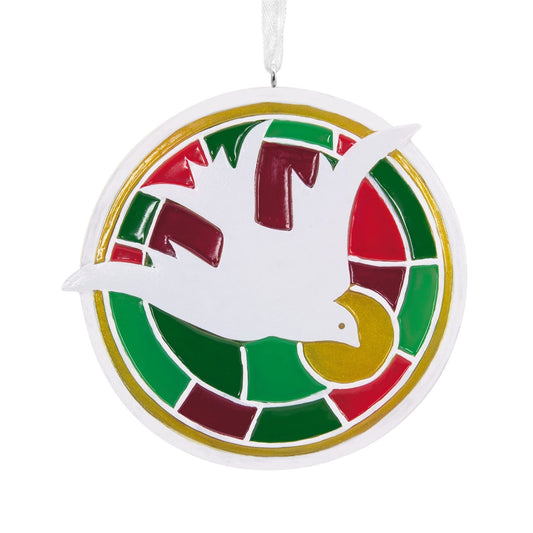 Vida Stained Glass Dove Hallmark Ornament