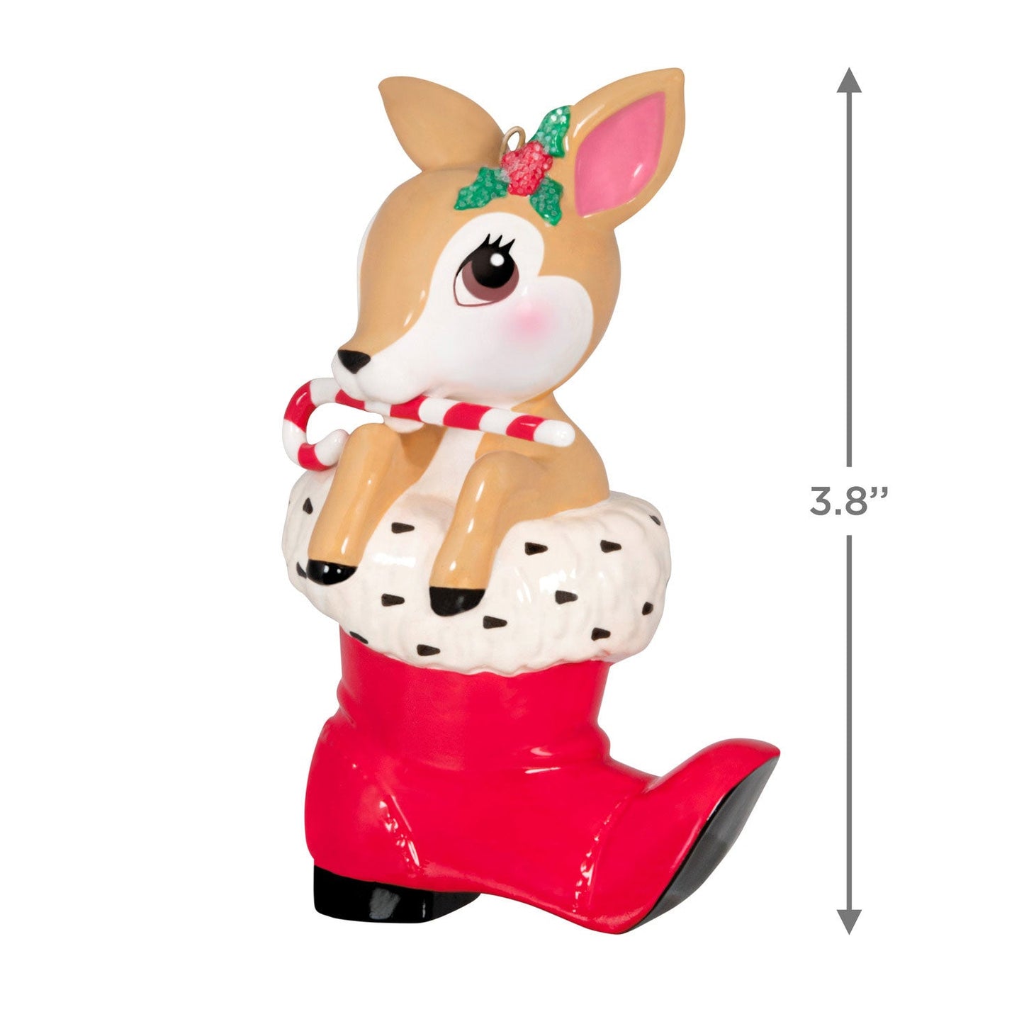 Vintage Reindeer Porcelain 2024 Keepsake Ornament