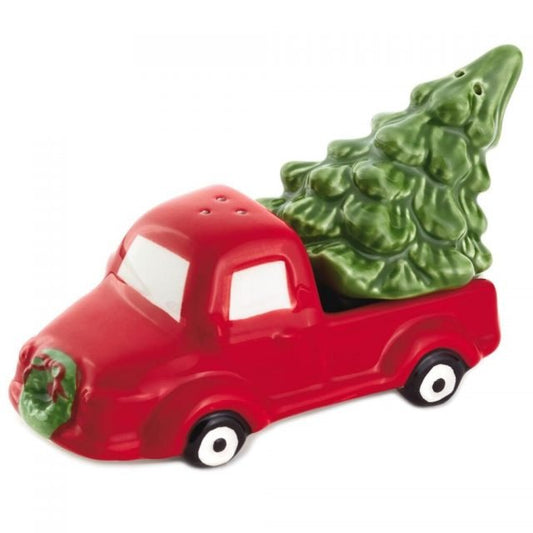 Vintage Truck and Christmas Tree Salt & Pepper Shaker Set