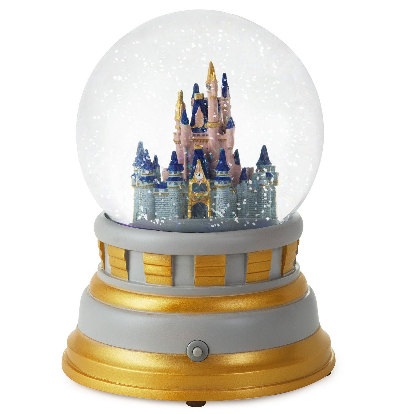 Walt Disney World 50th Anniversary Castle Snow Globe With Light and Sound