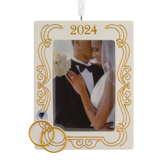 Wedding 2024 Photo Frame Hallmark Ornament