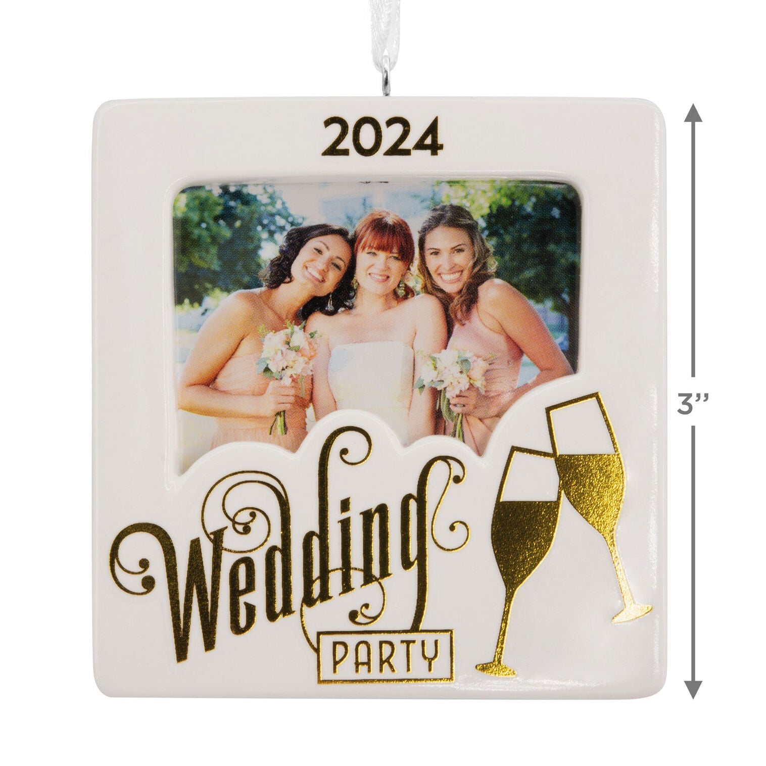 Wedding Party 2024 Photo Frame Hallmark Ornament